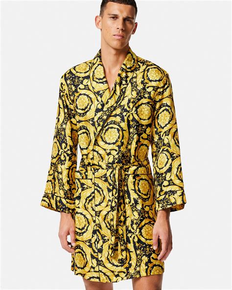 Versace Vestaglia Con Motivo Barocco Jacquard 